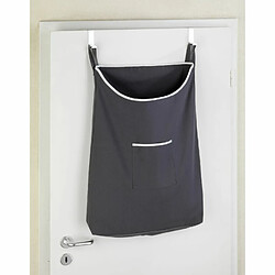 WENKO Panier à linge à suspendre sur porte Canguro - L. 52 x H. 81 cm - Gris