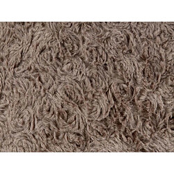 Atmosphera, Createur D'Interieur Coussin déhoussable fourrure bouclée 45x45 cmCharme - taupe - Atmosphera pas cher