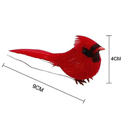 Acheter 10 Pièces Oiseaux Cardinaux Rouges Artificiels Pour Centres De Table Décor De Jardin à La Maison Cardinaux Rouges