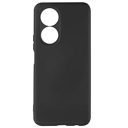 Avizar Coque Honor X7 Silicone Semi-rigide Soft-touch Fine Noir