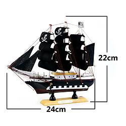 Avis 9.5 ''nautique En Bois Artisanal Bateau Modèle Pirate Bateau à Voile Réplique #3