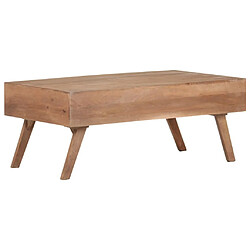 Avis Maison Chic Table basse,Table Console Table d'appoint, Table pour salon 100x60x40 cm Bois de manguier massif -MN61392