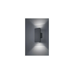 Applique murale extérieure moderne à 2 lumières Anthracite 3000K IP54