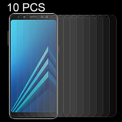 Wewoo Verre trempé pour Samsung Galaxy A8 2018 0.26mm 9 H Surface Dureté 2.5D Courbe Bordée Protecteur d'écran 10 PCS