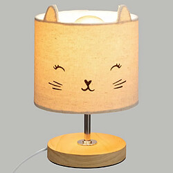 Atmosphera, Createur D'Interieur Lampe Abat-jour Chat Gris - ATMOSPHERA