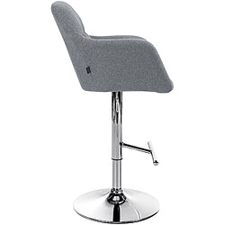 Avis Non Tabouret de bar Natoma tissu chromé