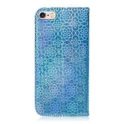 Avis Wewoo Housse Coque Pour iPhone 6 Plus et 6s Plus couleur unie boucle colorée magnétique horizontale étui en cuir PU avec titulaire et fentes cartes et portefeuille et lanière bleu