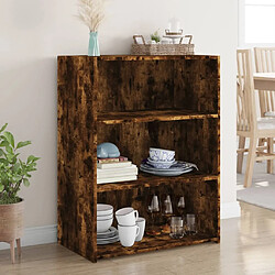 vidaXL Buffet chêne fumé 70x41x93 cm bois d'ingénierie