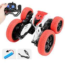 Avis RC Car Stunt Car Kids Toy Car 4WD High Speed Off Road Truck Rouge