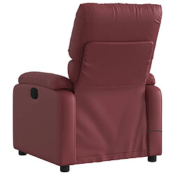 Acheter vidaXL Fauteuil de massage inclinable électrique rouge bordeaux