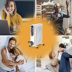 Trotec Radiateur bain d'huile TRH 20 E chauffage d'appoint, 2000 W, chauffage mobile portatif pas cher