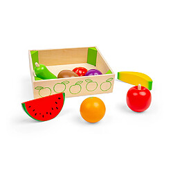 Bigjigs Toys Cagette de fruits en bois pour petits pas cher