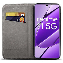 Avis Htdmobiles Housse etui portefeuille avec coque interieure en silicone pour Realme 11 5G et Realme C67 5G + verre trempe - NOIR MAGNET