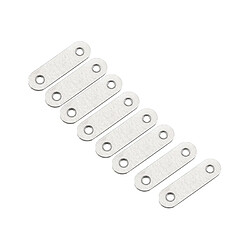 Wewoo 50 PCS Code de connexion en acier inoxydablepièce de droitenombre 3