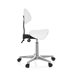 Avis Tabouret / tabouret de travail / assise selle TOP WORK 20 polyuréthane blanc hjh OFFICE