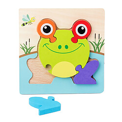 Jigsaw Puzzle Montessori Coloré Jouets En Bois Pour Grenouille