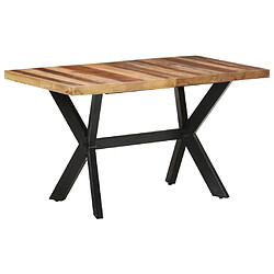 vidaXL Table de salle à manger 140x70x75 cm Bois avec finition miel