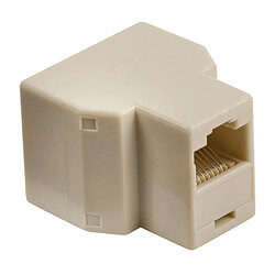 Adaptateur RJ45 RJ45 (8P8C) Femelle - 2x RJ45 (8P8C) Female Ivoire