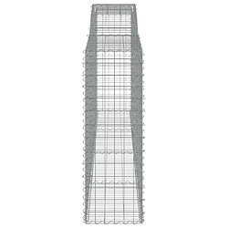 Avis vidaXL Panier de gabions arqué 400x50x140/160 cm Fer galvanisé