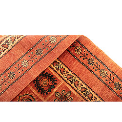 Vidal Tapis de laine 151x109 orange Kashkuli pas cher