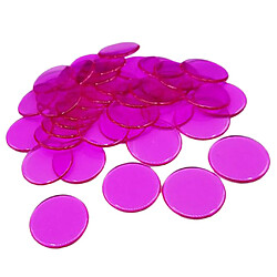 100pcs jetons de poker Coins Casino Supply Family Games Accs rose rouge pas cher