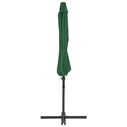 Acheter Helloshop26 Parasol meuble de jardin porte-à-faux avec mât en acier vert 300 cm 02_0008614