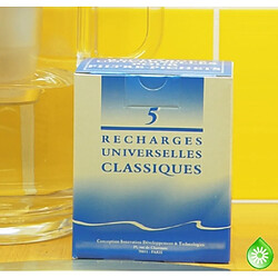 Acheter 5 recharges filtrantes (filtre Classique) - HYDROPURE RC