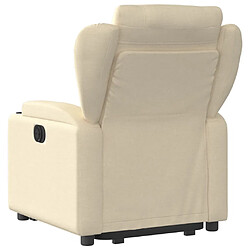 Acheter vidaXL Fauteuil inclinable Crème Tissu