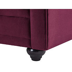 Vente-Unique Canapé 2 places velours pourpre CHESTERFIELD pas cher