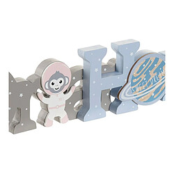 Figurine Décorative DKD Home Decor Astro Monkey Bois MDF (2 pcs) (29.5 x 3 x 9 cm)