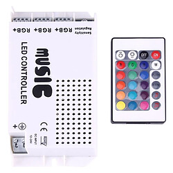 Wewoo Contrôleur à distance en plastique de musique d'enveloppe de RGB LED avec 24 clés RF à télécommande, DC 12-24V