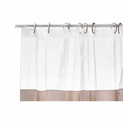 Berilo Rideau de Douche Transparent 180 x 180 cm Beige Plastique PEVA (12 Unités)