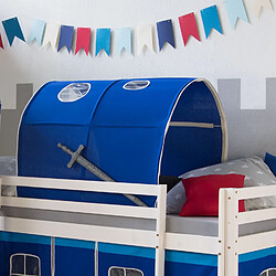 Acheter Decoshop26 Tunnel pour lit enfant superposé tente accessoires bleu 90x70x100cm APE06031