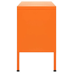 Avis vidaXL Meuble TV Orange 105x35x50 cm Acier