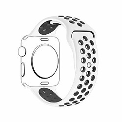 PHONECARE Bracelet SportyStyle pour Apple Watch Edition Series 7 - 41mm - Blanc / Noir