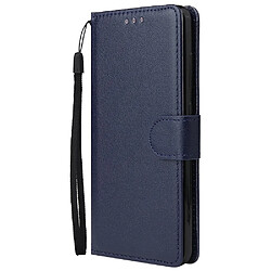 Etui en PU avec lanière bleu pour votre Samsung Galaxy S20