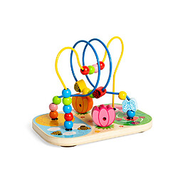 Bigjigs Toys Cadre de perles de fleurs en bois