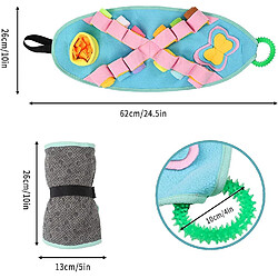 Jouets d'enrichissement de chien, Jouets de puzzle pour chiots, Tapis de reniflement pour petits chiens, Jouets pour chiens grinçants Jouets à mâcher pour chiots pour la dentition des petits chiens