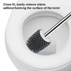 Universal Brosse de toilette Outil de nettoyage à 360 degrés Type 2 Accessoires de salle de bains et Support Set Brosse souple Building Station | Porte-brosse