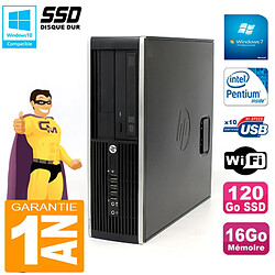 PC HP Compaq Pro 6200 SFF Intel G840 RAM 16Go 120 Go SSD Graveur Wifi W7 - Occasion