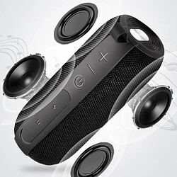 General Haut-parleur Bluetooth 10 W Double appariement Véritable son stéréo sans fil HD IPX7 étanche Douche de sport en plein air Haut-parleur sans fil Fente TF - Parfait pour la plage et la piscine (bleu marine)