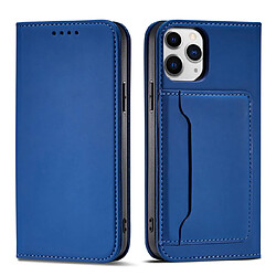 Ozzzo etui pour cartes magnetiques pour iphone 12 pro, porte-cartes, porte-cartes, bleu