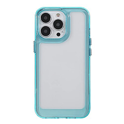 Coque en TPU + acrylique anti-rayures, transparent bleu pour votre Apple iPhone 13 Pro 6.1 pouces