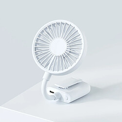 Clip Fan Ventilateur De Bureau Silencieux 800mAh 3 Vitesses Buggies Bureaux Blanc pas cher