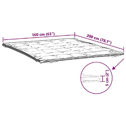 vidaXL Protège-matelas blanc 160x200 cm pas cher