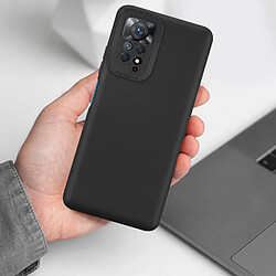 Avizar Coque Xiaomi Redmi Note 11 Pro Plus 5G Résistante Silicone Gel Souple Noir pas cher