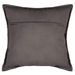 Atmosphera, Createur D'Interieur Coussin Lilou déhoussable effet velours en polyester 55x55 cm - Gris Foncé