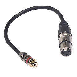 rca / xlr femelle vers xlr male xlr adaptateur câble audio casque ligne 30cm d