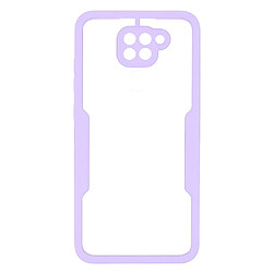 Coque en TPU + acrylique antichoc violet pour votre Xiaomi Redmi Note 9 (MTK Helio G85)