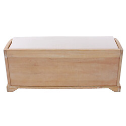 Avis Mendler Banc / banquette Bienne, boîte de rangement, 3 paniers, treillis en rotin kubu, 112x46x37cm ~ clair